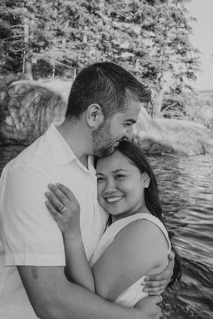 Stunning engagement session at Lighthouse Park in Vancouver, BC.