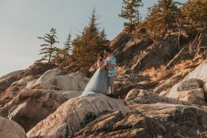 Stunning engagement session at Lighthouse Park in Vancouver, BC.