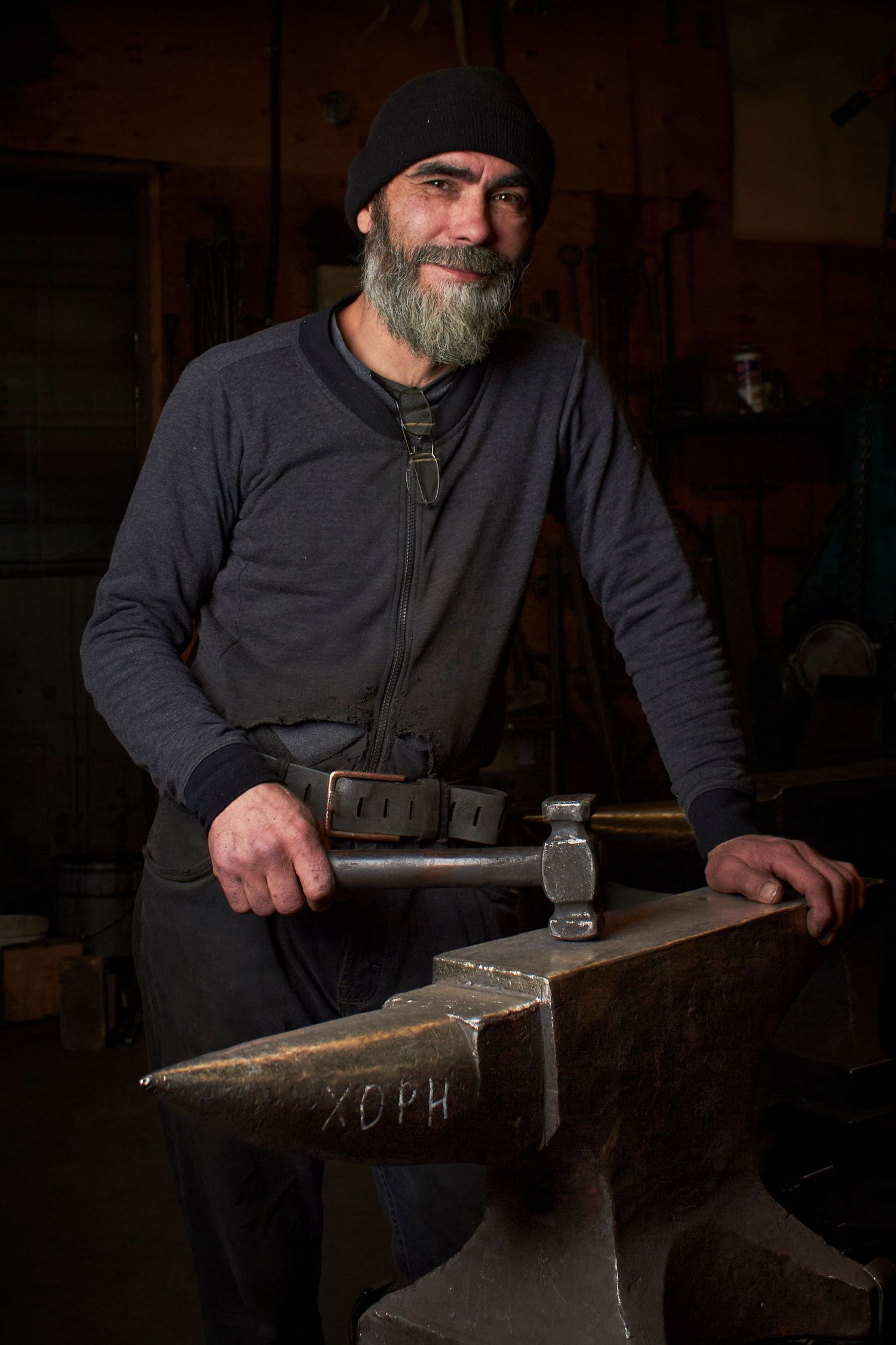 Business blacksmith head shot portrait