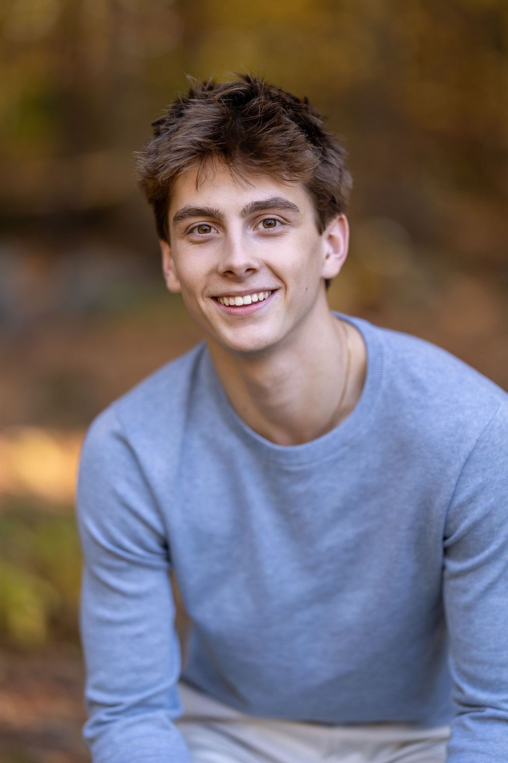 High school senior portrait in Exeter NH