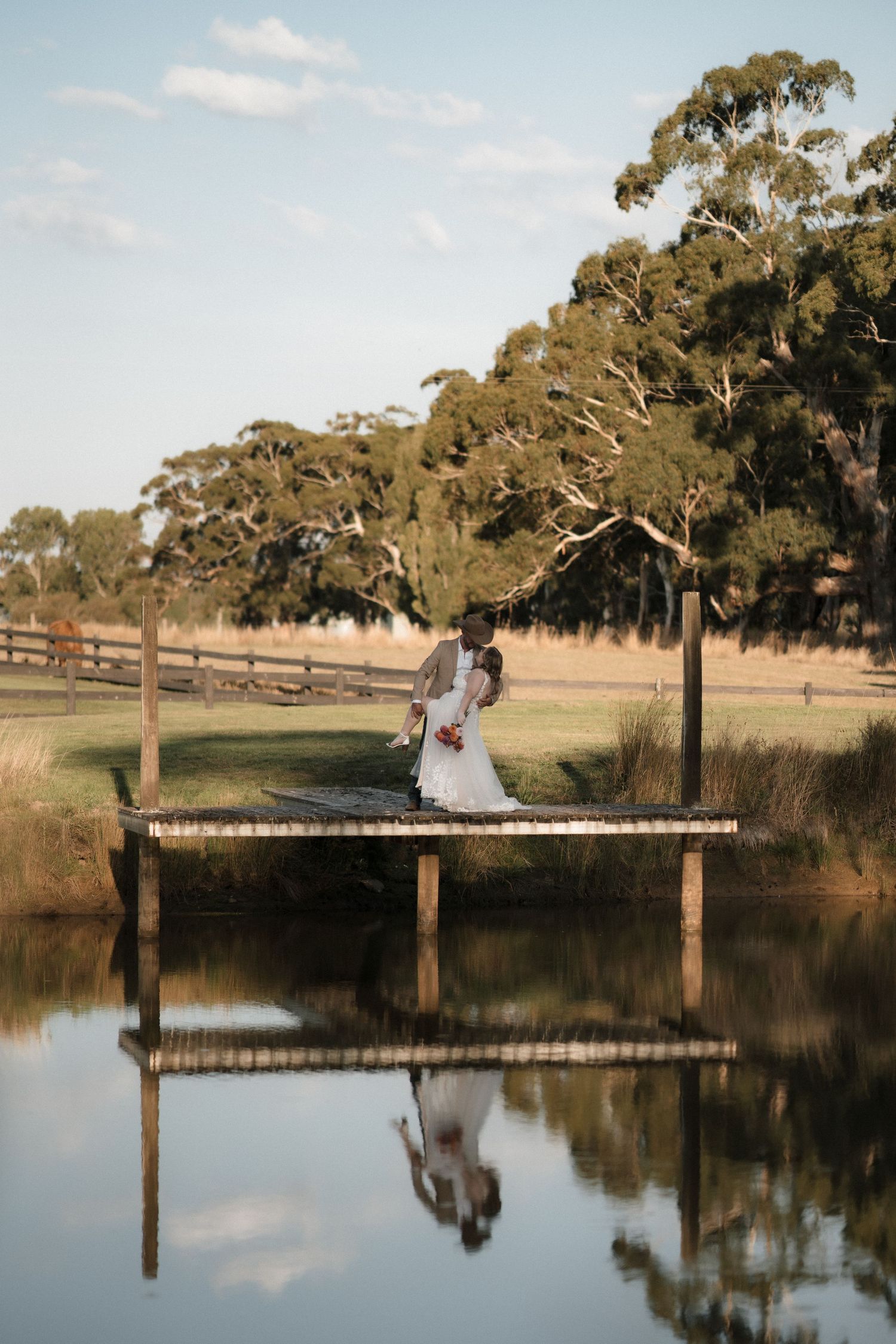 Wedding portraits at Jeca Farm, Milbrook wedding venue near Ballarat