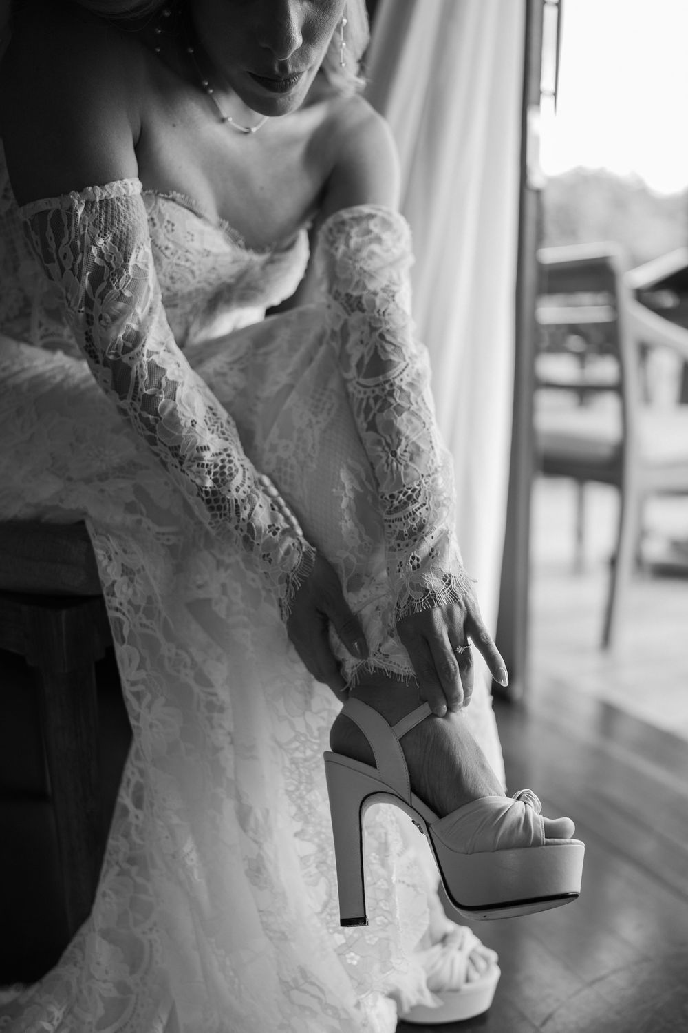 Bali resort wedding photography with jungle view ceremony