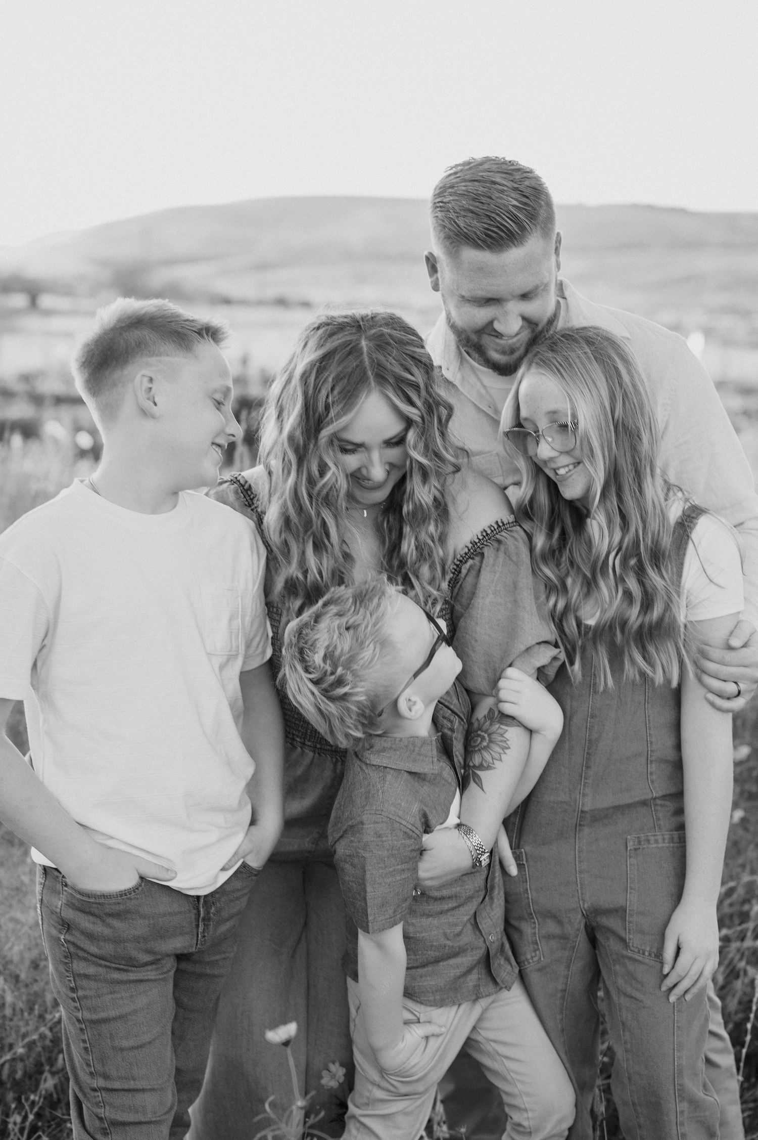 Late summer family photos at Haven Flower Farm