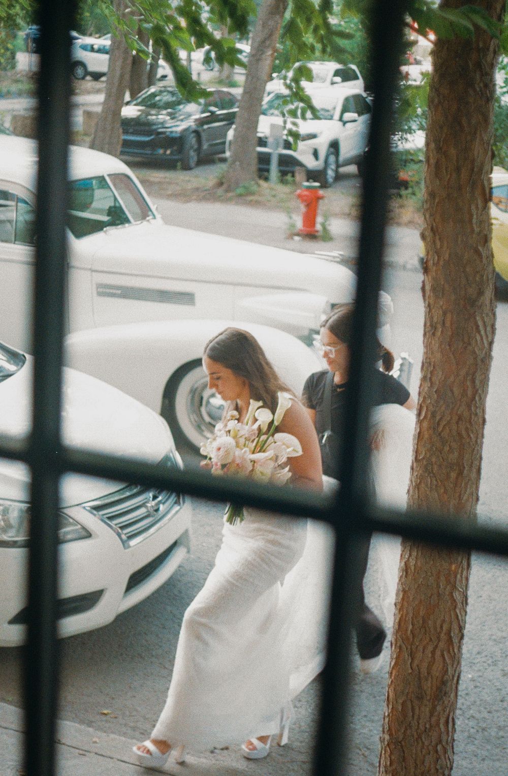 Candid Montreal Wedding Photography by Aliza Dworkind. Captured on 35mm film.