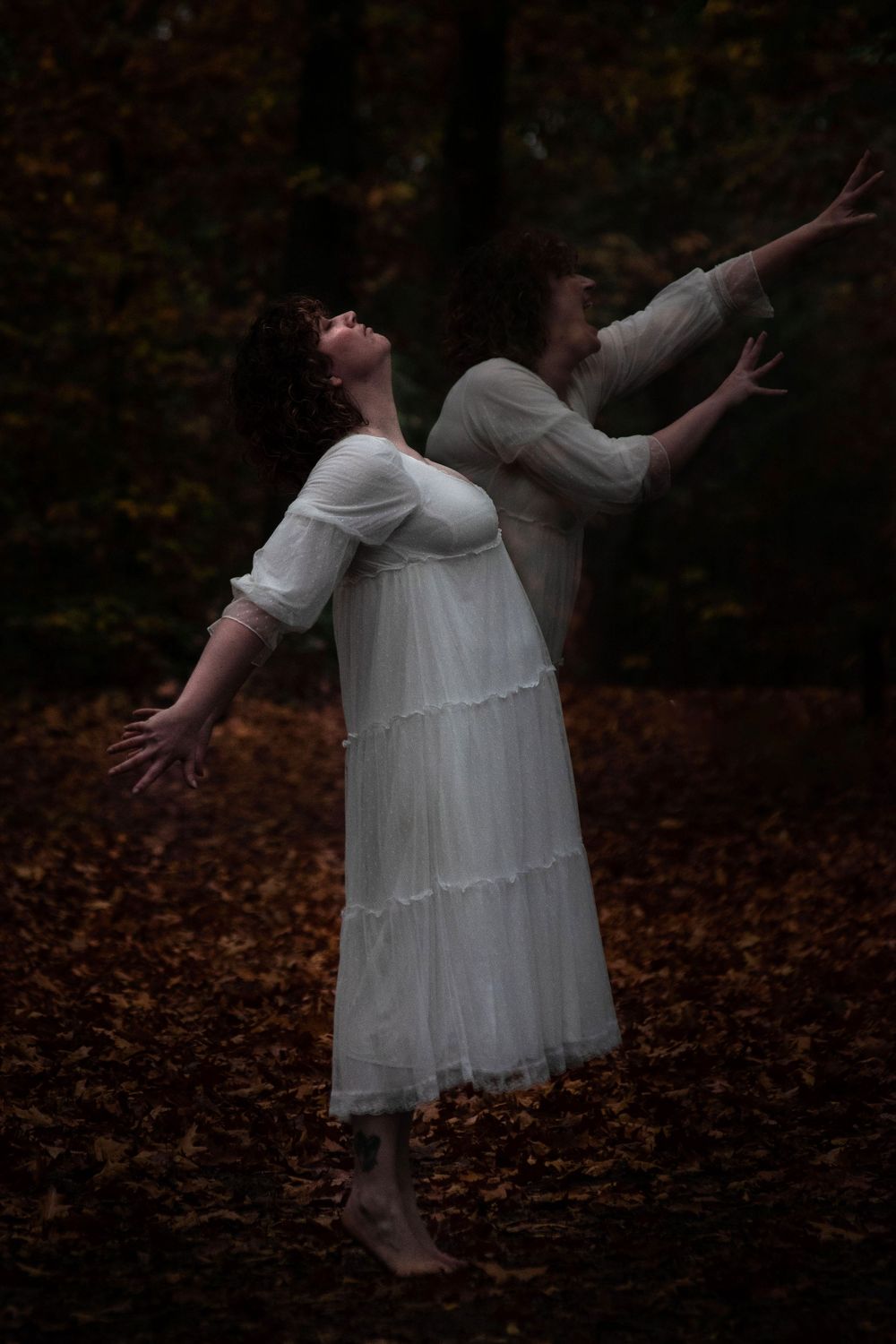 Portrait ghost escaping body