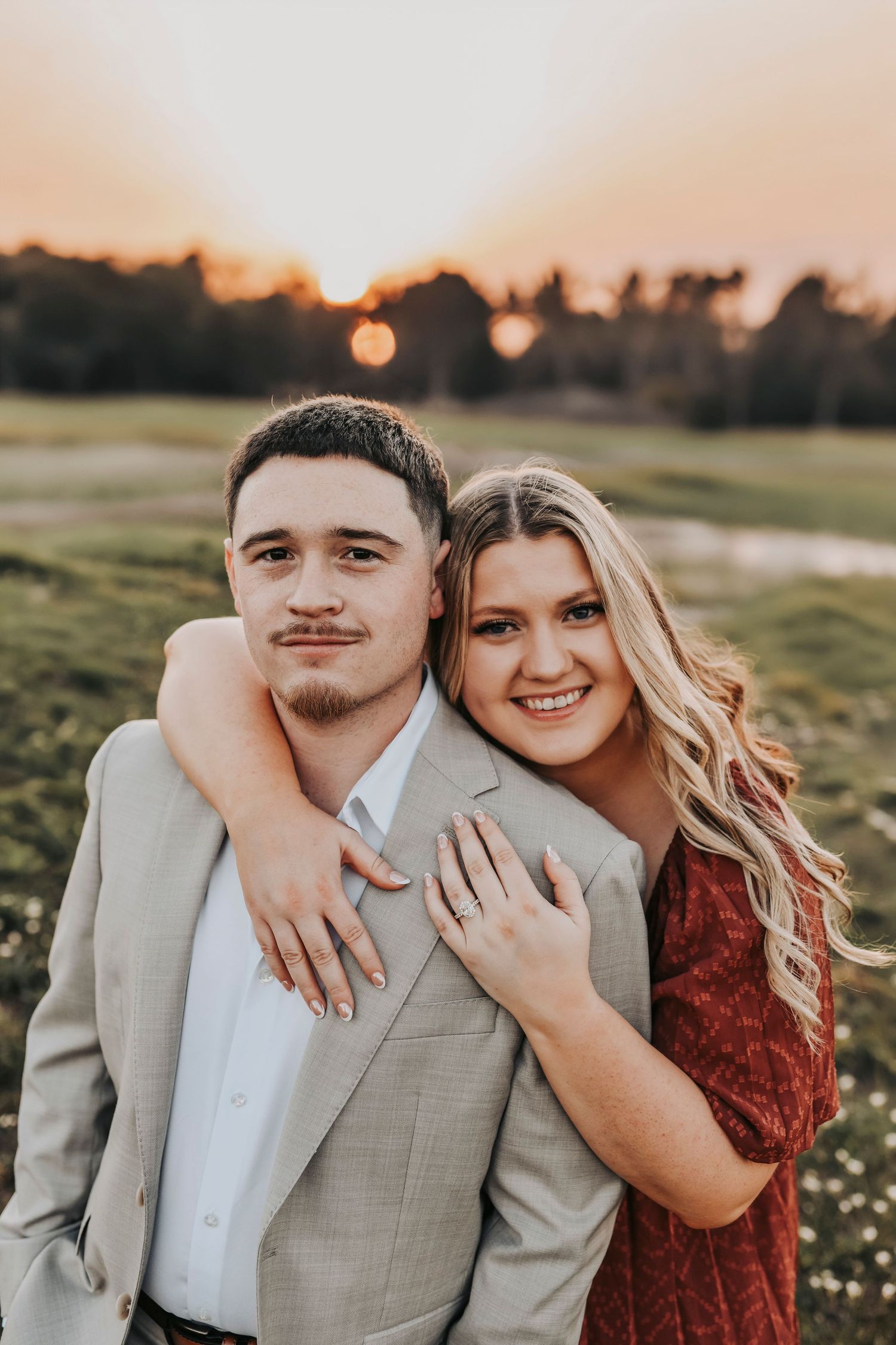 Flower Mound Texas engagement photographer Murrell Park engagement session.