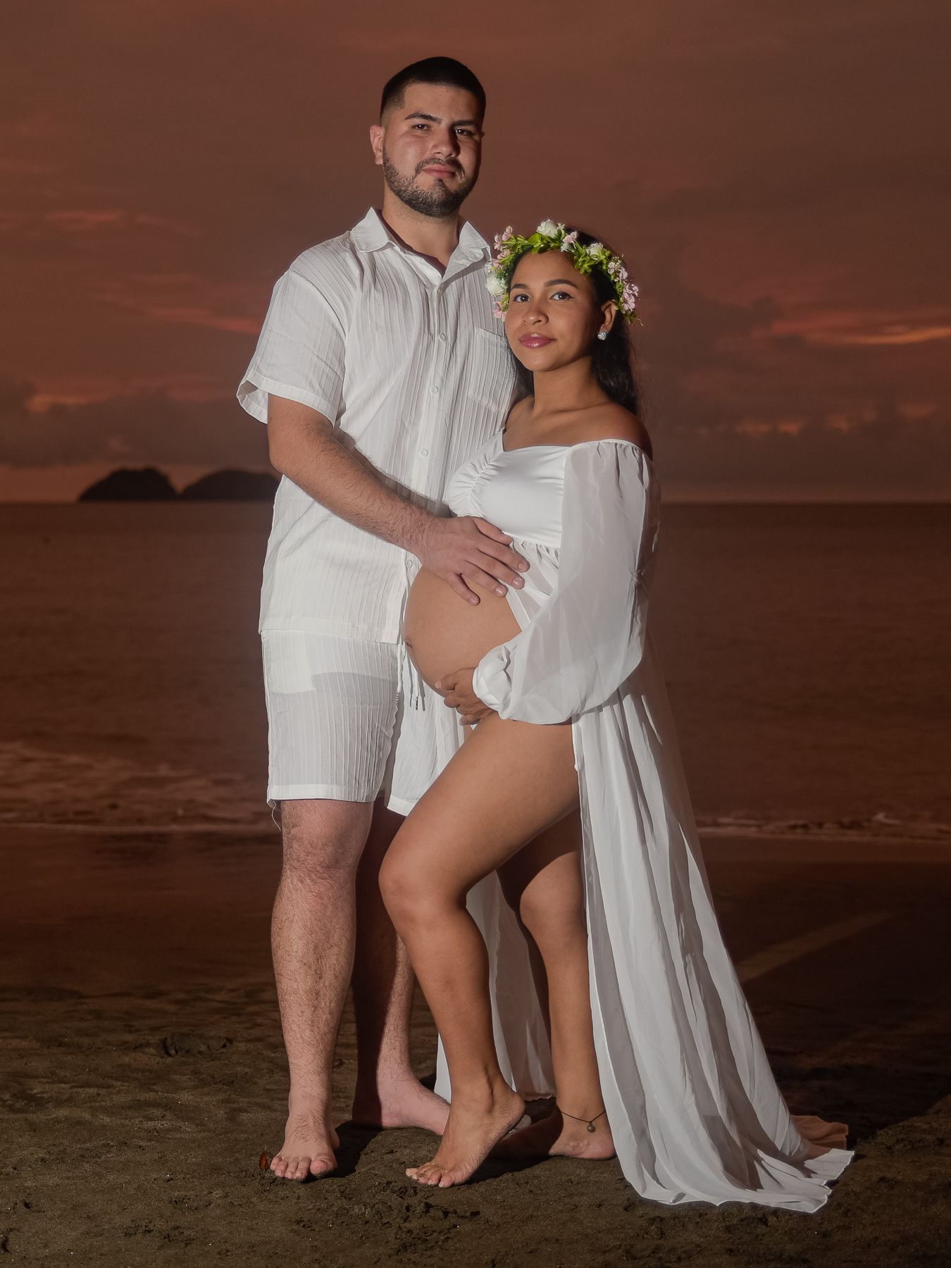 Sunset Maternity Photographer in Costa Rica