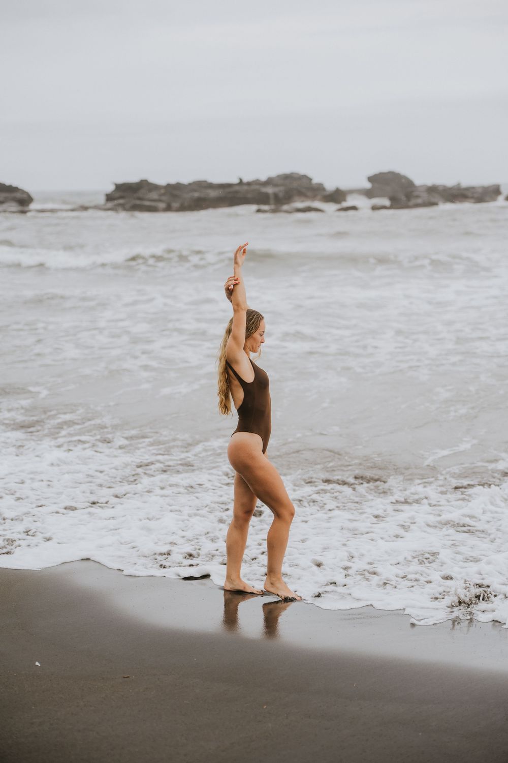 Solo lifestyle photography in Bali at Menenging Beach