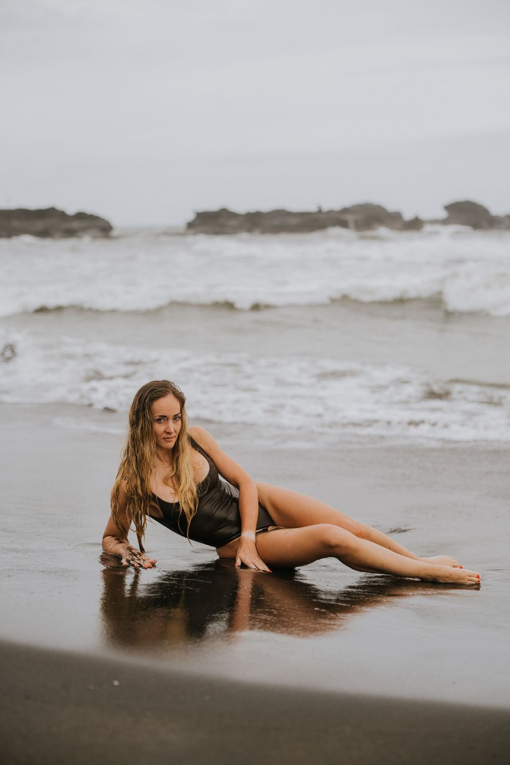 Solo lifestyle photography in Bali at Menenging Beach
