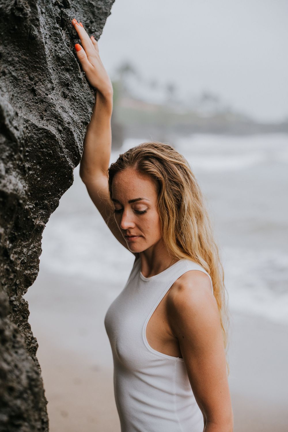 Solo lifestyle photography in Bali at Menenging Beach