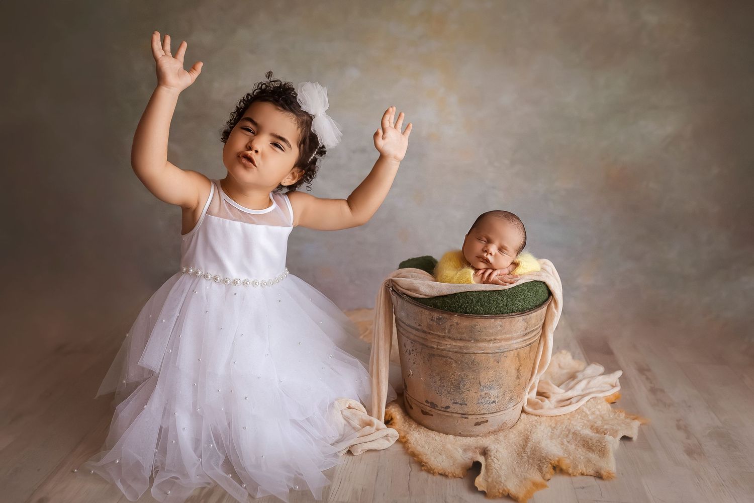 hermanitos hermana mayor y hermanito menor fotografa de recien nacidos en ponce