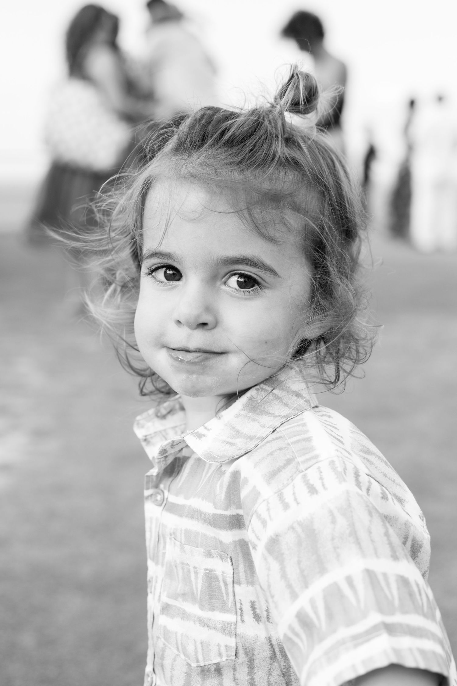 Surprise wedding. Portrait of a boy. El Morro. Old San Juan, Puerto Rico.