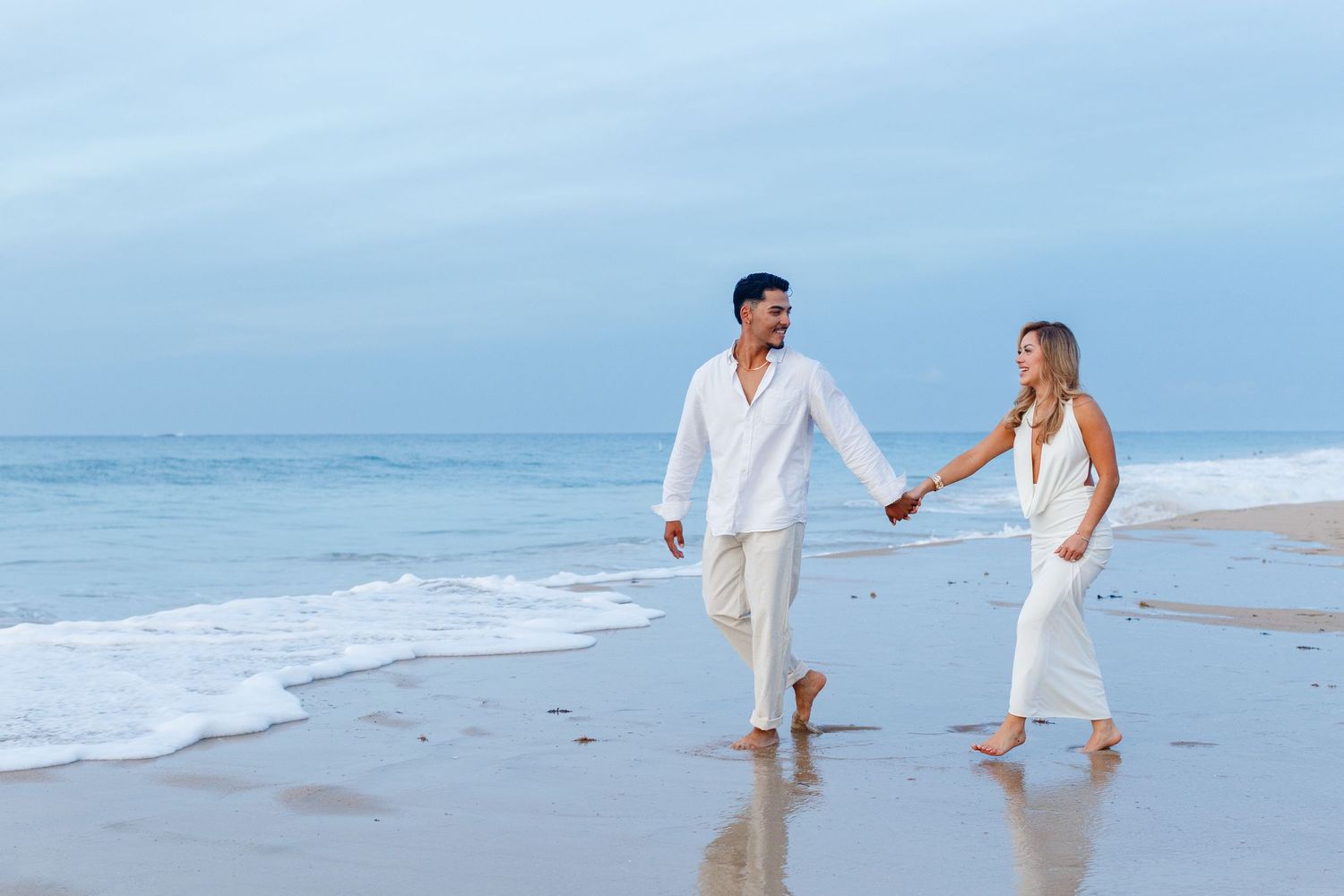 Couples portrait on the beach. Marriage proposal. San Juan, Puerto Rico.