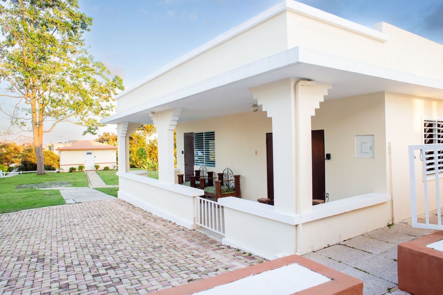 Real estate photo for a short-term rental in Aguas Buenas, Puerto Rico. Building exterior.