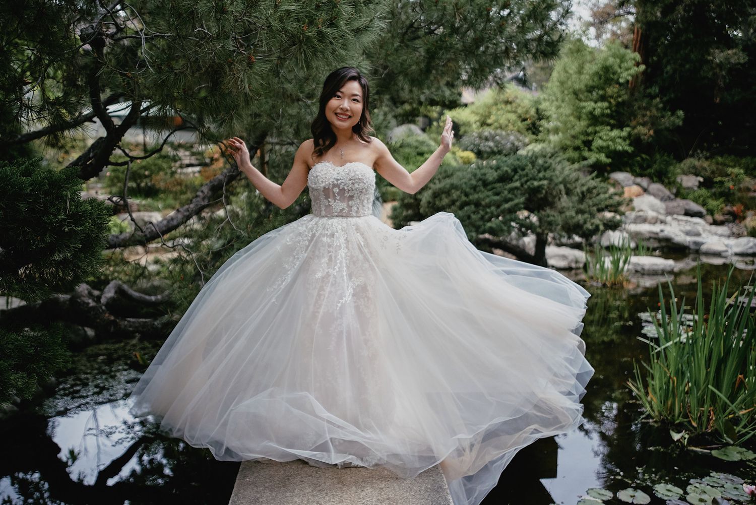 Pasadena Storrier-Stearns Japanese Garden wedding photo