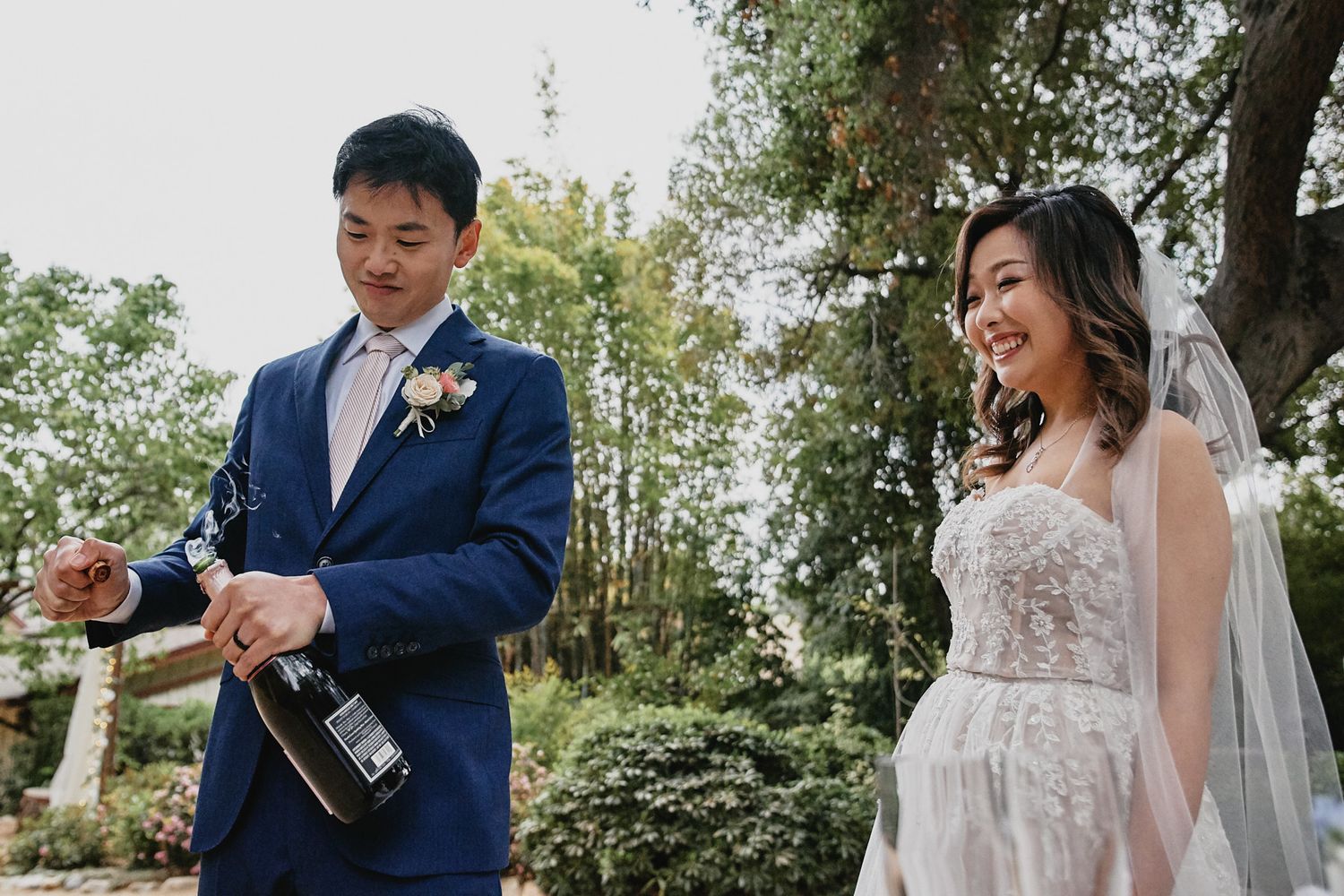Pasadena Storrier-Stearns Japanese Garden wedding photo