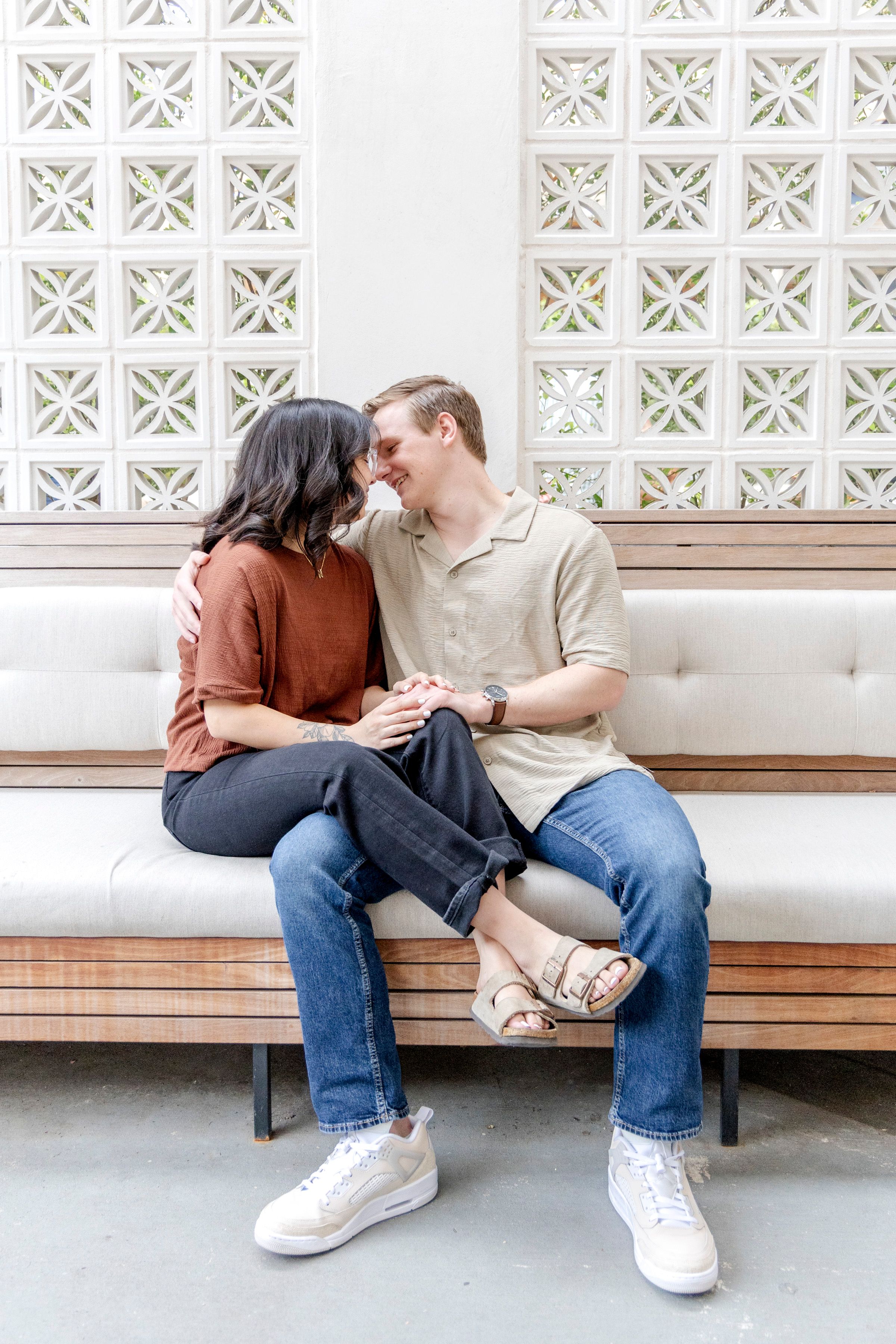 San Antonio engagement photography capturing playful and candid moments
