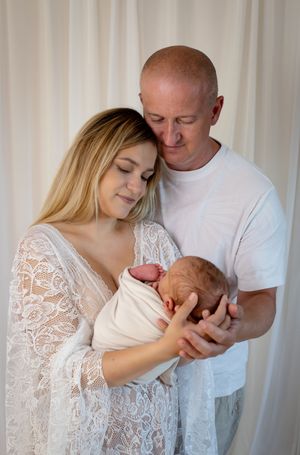 Newbornshooting München, Erding und Umgebung im Boho-Stil, Neugeborenenfotografie