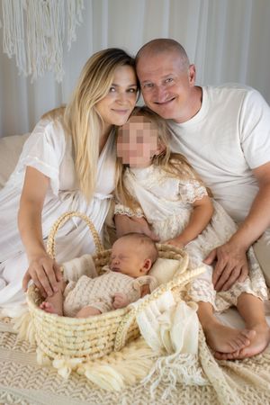 Newbornshooting München, Erding und Umgebung im Boho-Stil, Neugeborenenfotografie
