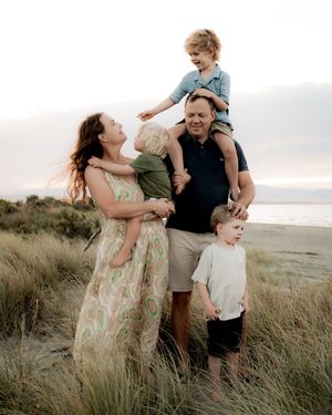 Genuine family connection captured during portrait session