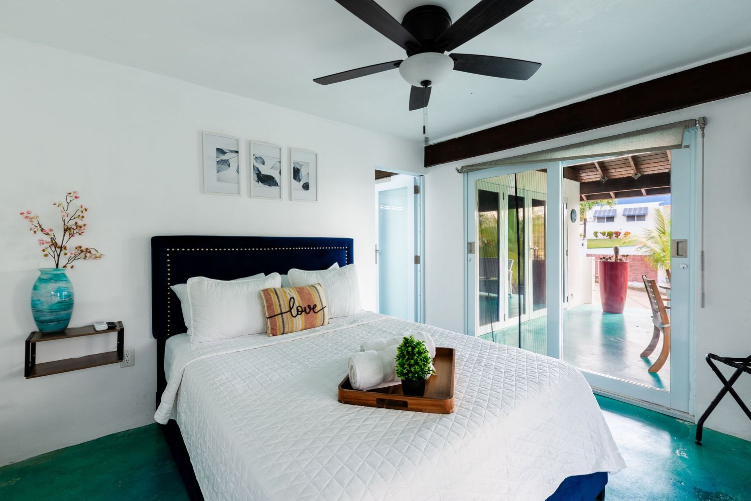 Bedroom. Beach house in Vega Baja, Puerto Rico.