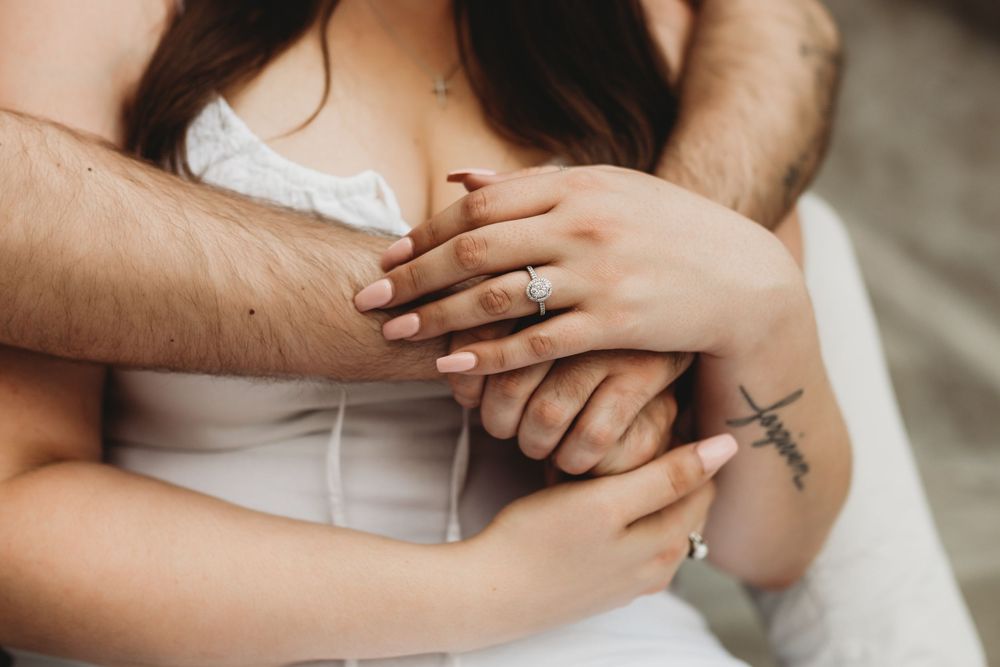 Romantic Tampa engagement session at The Henry B. Plant Museum with timeless architecture