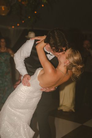 bride and groom kissing at Kauai wedding by Kauai Wedding Photographer