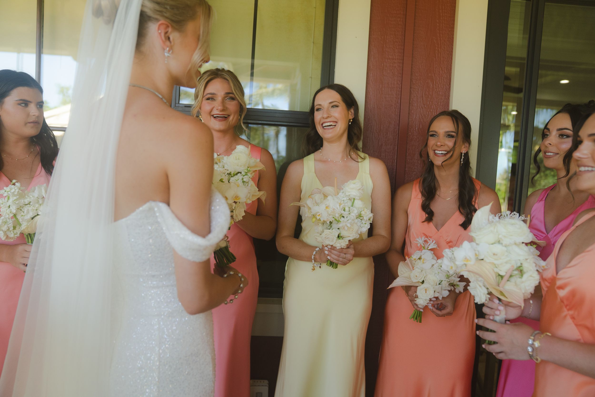 bridal party at kauai wedding by Kauai Wedding Photographer