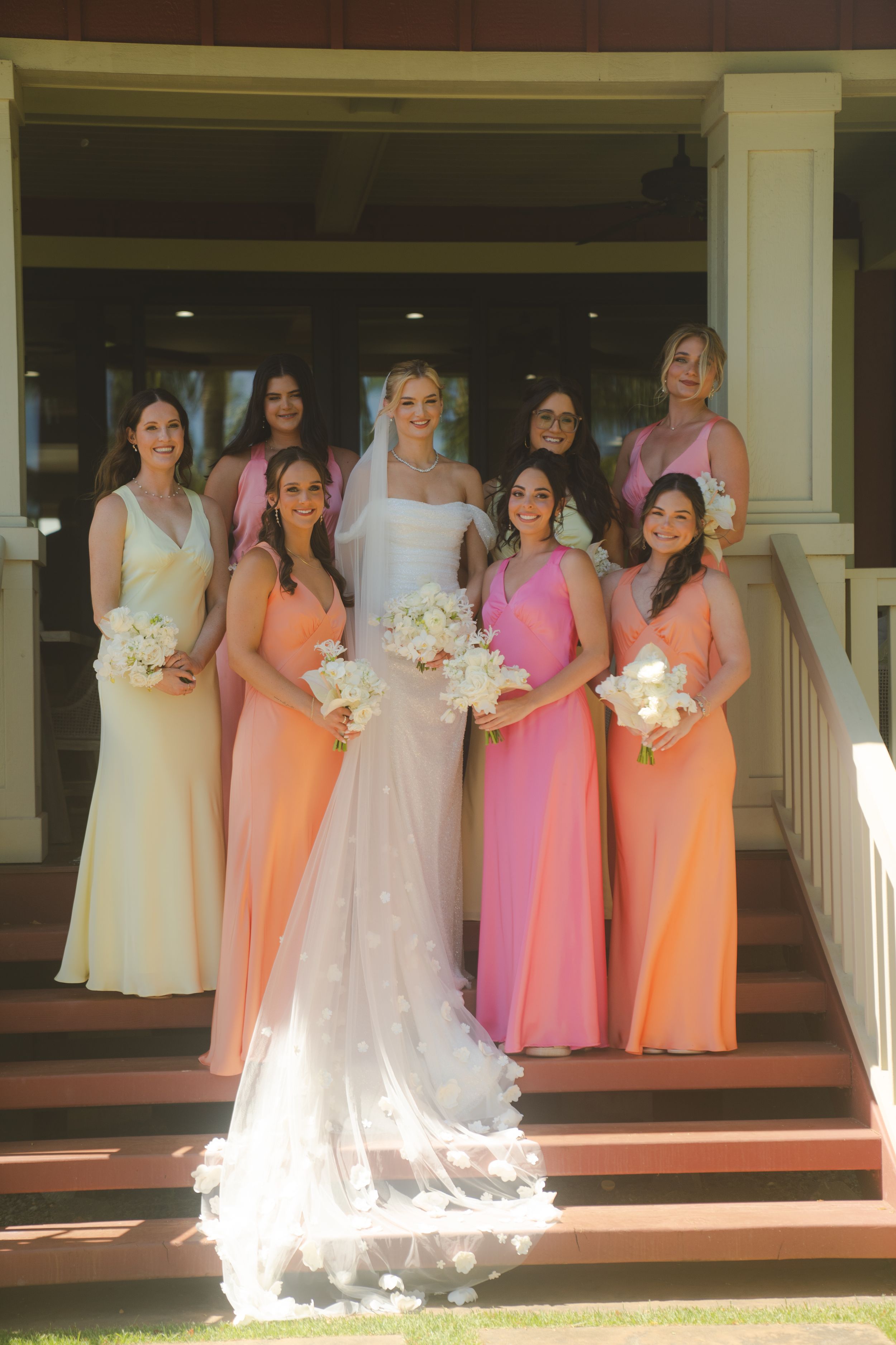 bridal party at kauai wedding by Kauai Wedding Photographer