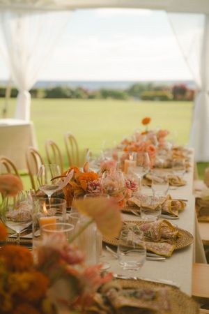 table detail at Kauai wedding by Kauai Wedding Photographer