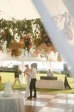 couple dancing at Kauai wedding by Kauai Wedding Photographer