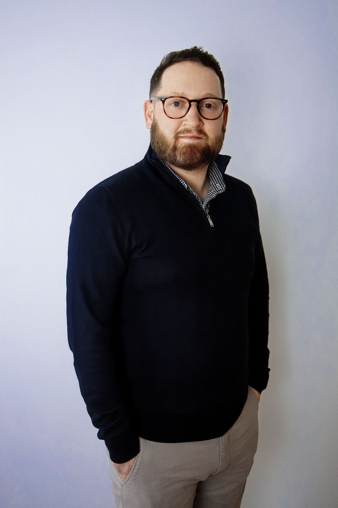Professional LinkedIn headshot of a business executive, taken in Milton Keynes studio.