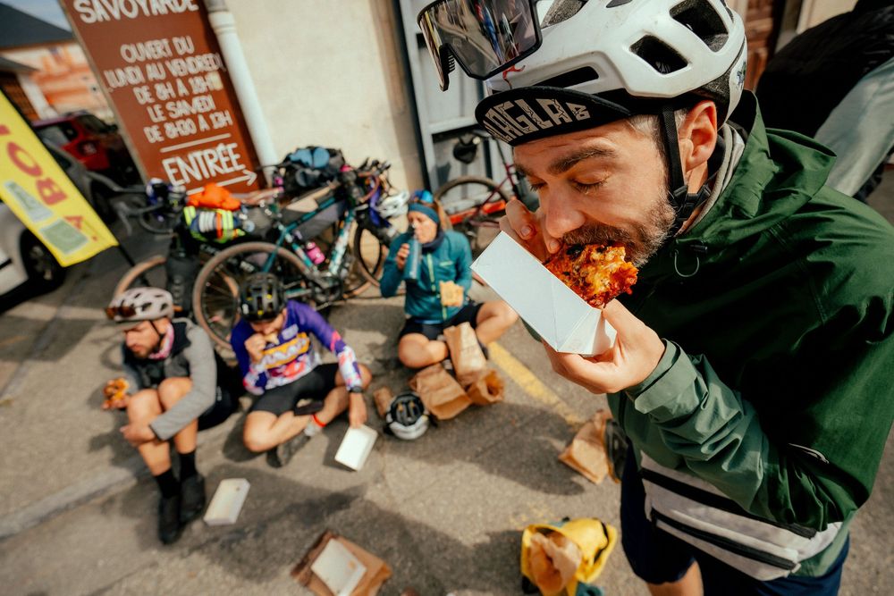 photo lors d'un bivouac de bikepacker
