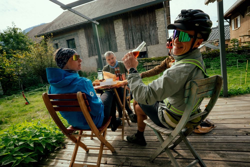 photo lors d'un bivouac de bikepacker