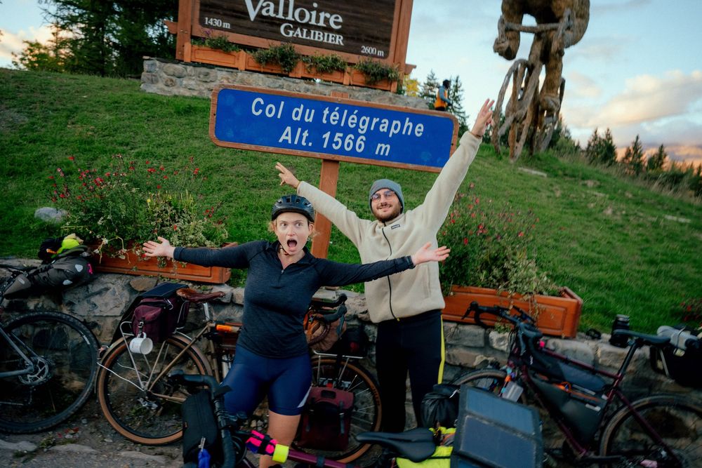 photo lors d'un bivouac de bikepacker