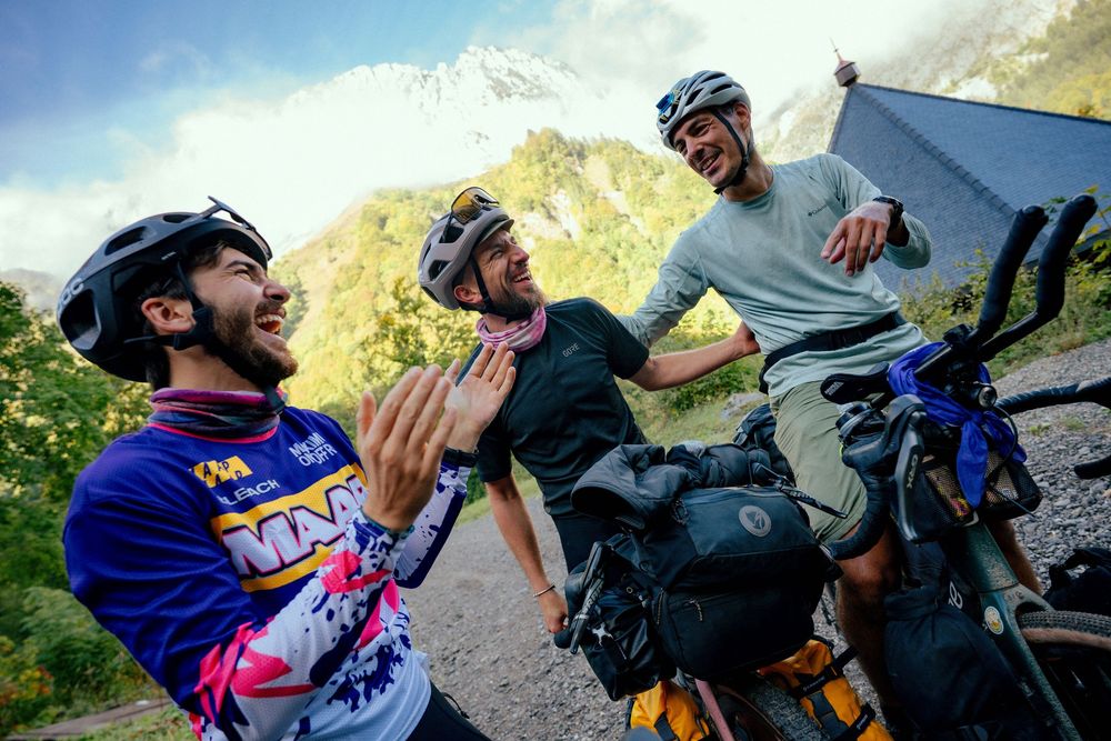photo lors d'un bivouac de bikepacker