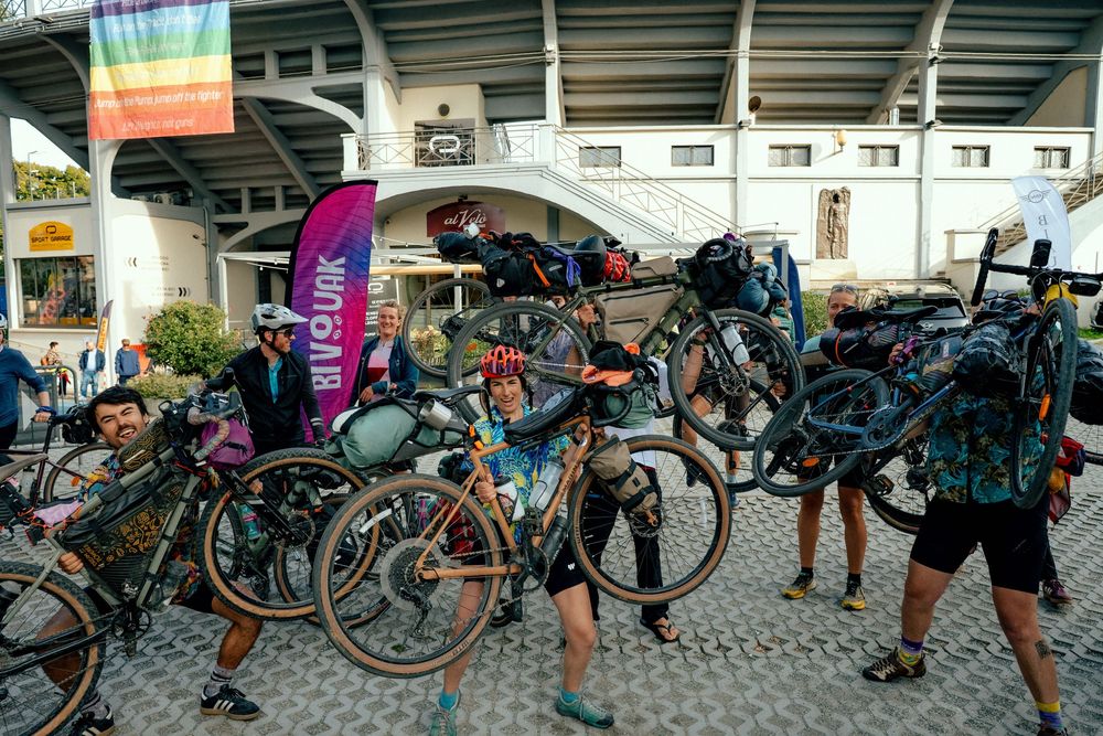 photo lors d'un bivouac de bikepacker