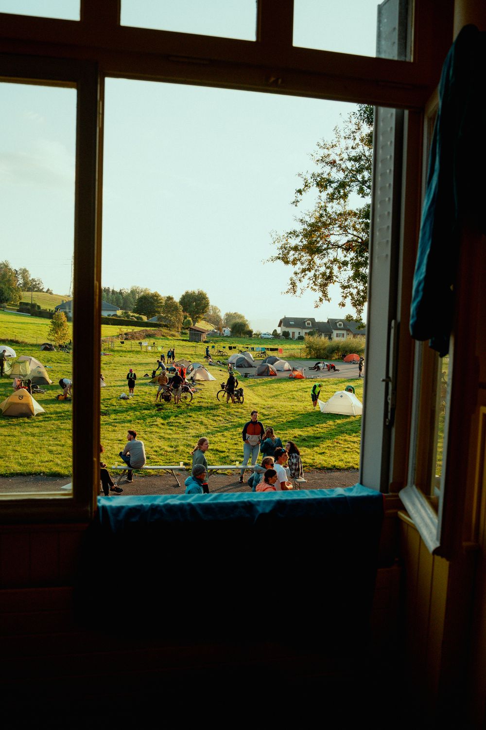 photo lors d'un bivouac de bikepacker