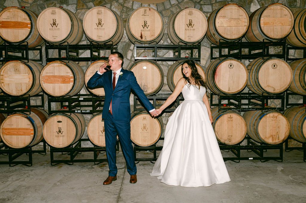 Blue Valley Vineyard Wedding