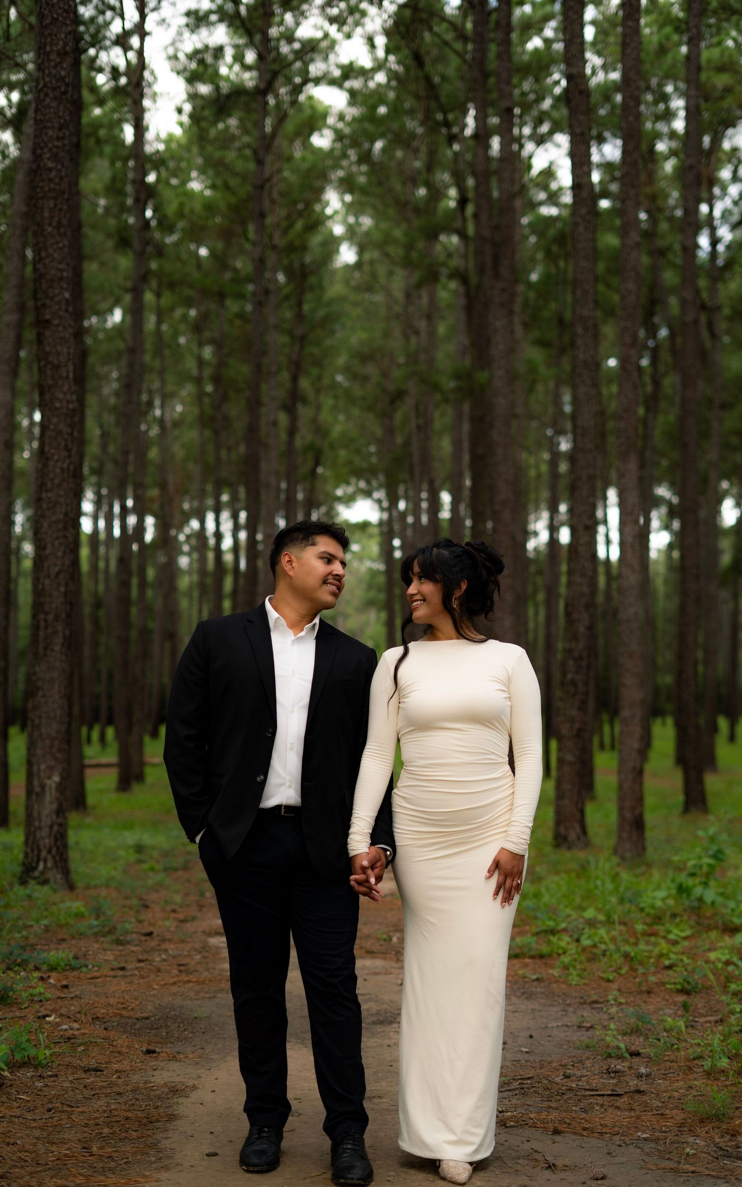 Engagement session outdoors in Houston, TX. Natural light, candid moments, lifestyle photography, timeless documenting, couple photography.