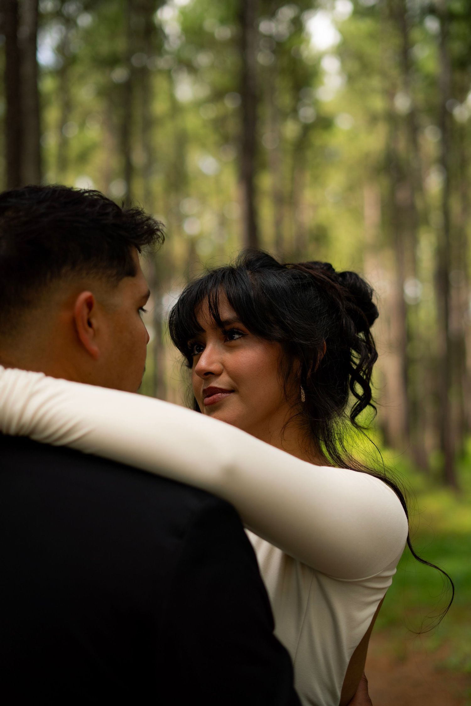 Engagement session outdoors in Houston, TX. Natural light, candid moments, lifestyle photography, timeless documenting, couple photography.