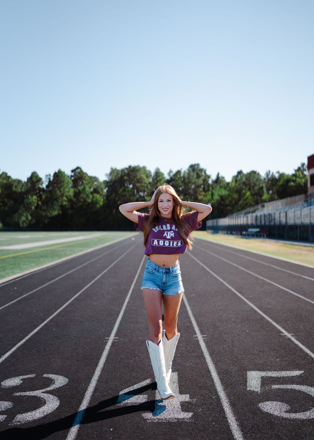 Senior session at Caney Creek High School. Natural light, candid moments, lifestyle photography, graduation photography, senior photography.