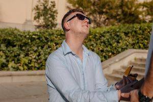 LGBTQ+ engagement portraits in Montjuïc Barcelona
