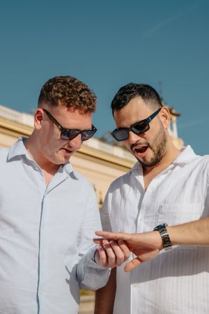 Barcelona Montjuïc proposal session for LGBTQ+ couple