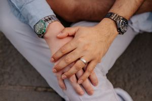 Emotional gay proposal moment captured in Montjuïc Gardens, Barcelona