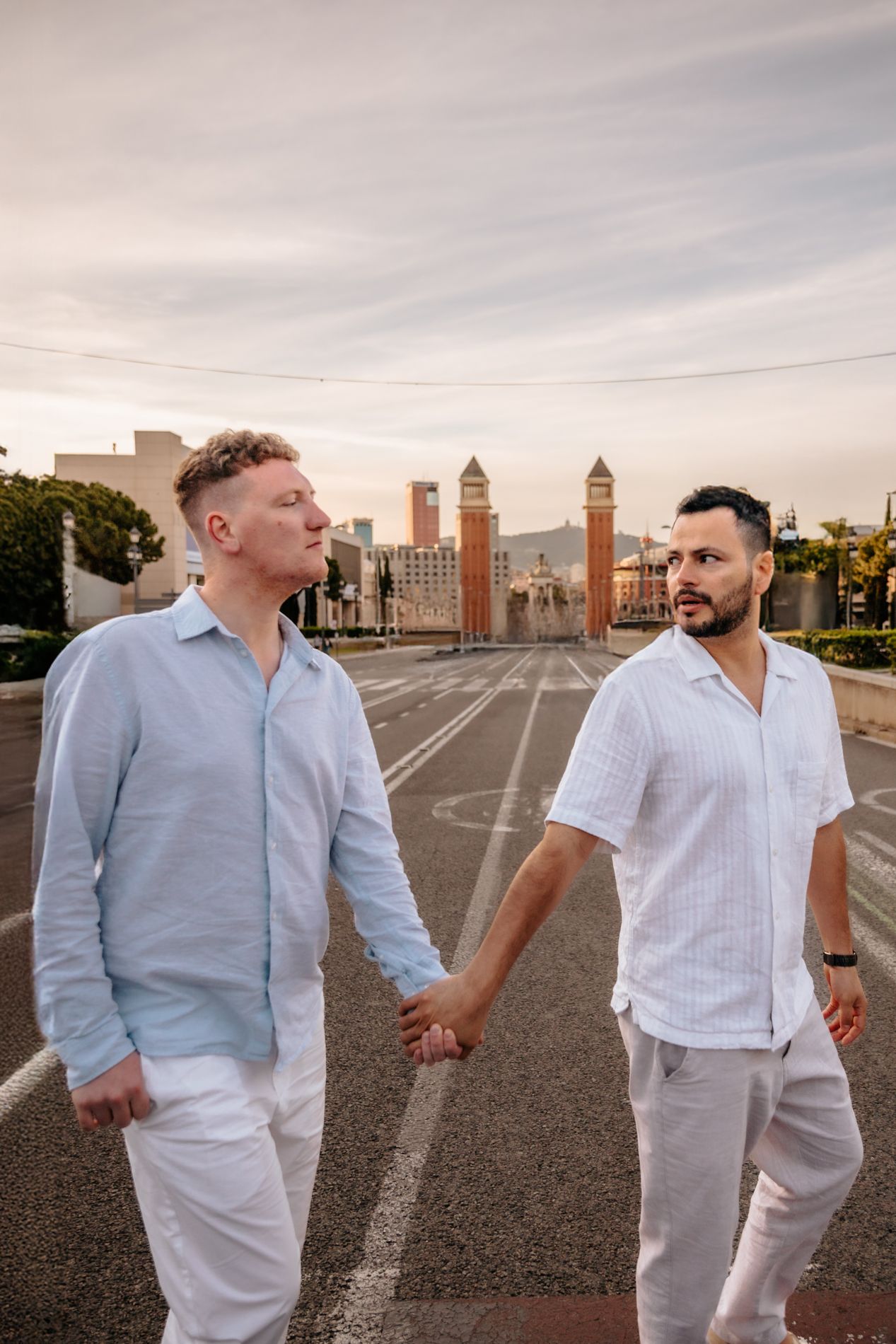 Barcelona Montjuïc gay proposal with breathtaking Mediterranean views