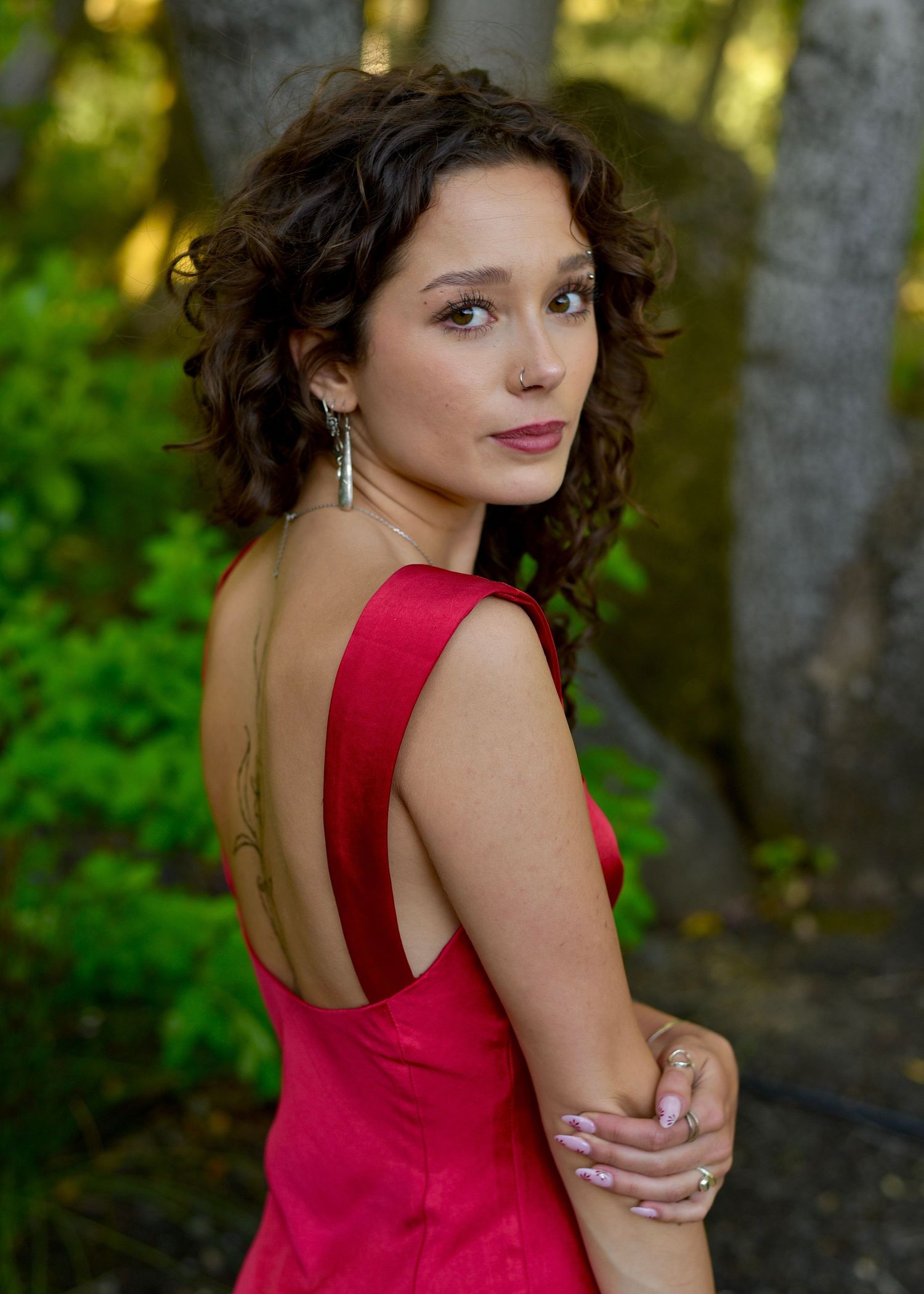 Photograph of a girl in a prom dress by William Wayland