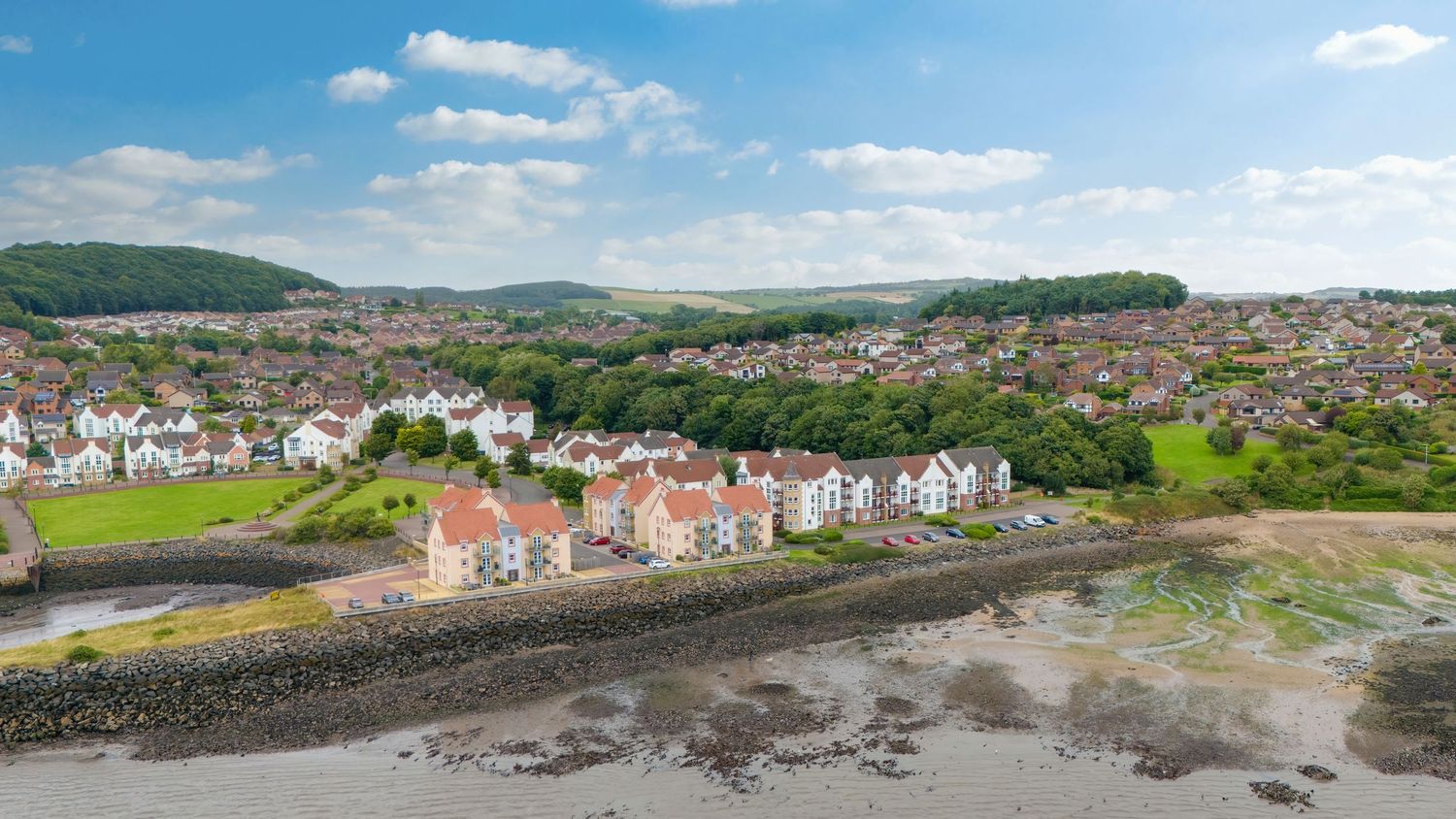 scotland aerial photography of residential property