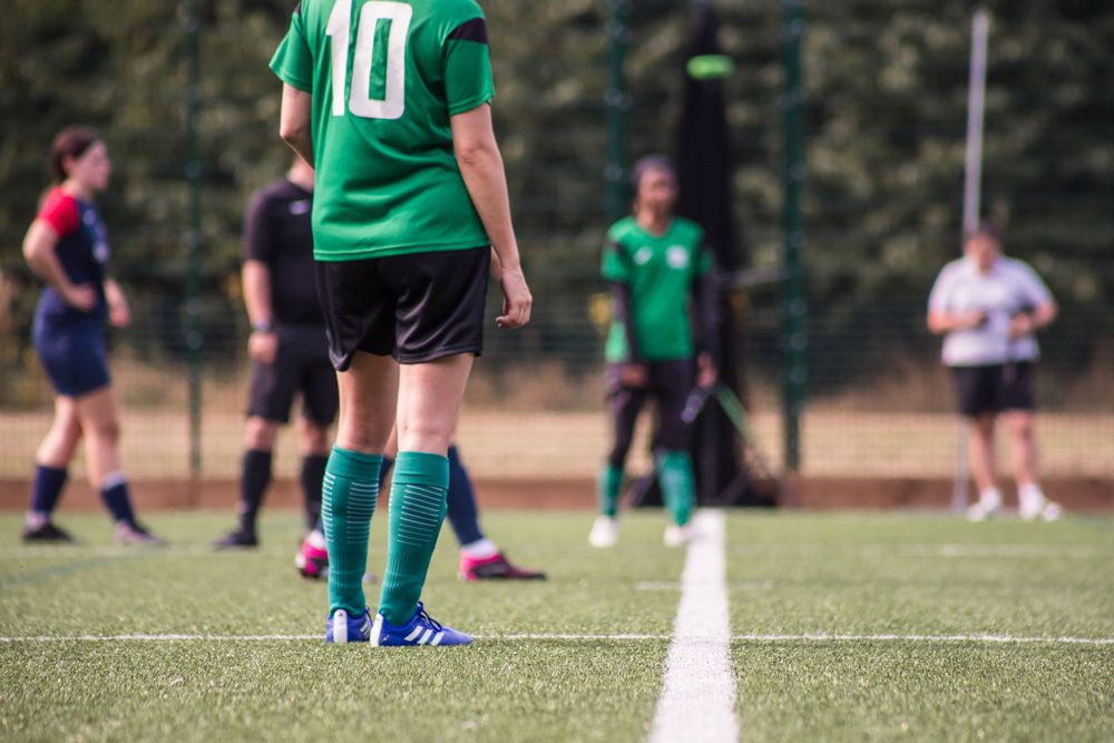 Women's football match at Trinity High School in Redditch