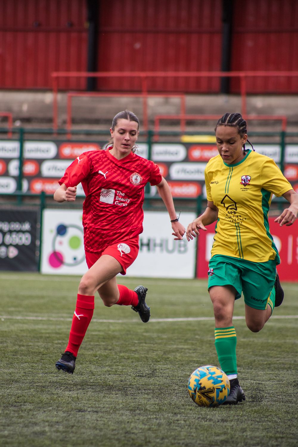 Redditch Utd Women plays against the Crusaders in the FA Cup